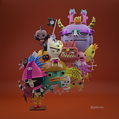 Project Dudes_3D com Blender . 3D, Character Design, 3D Modeling, 3D Character Design, and 3D Design project by Gabriela Vieira - 12.10.2022