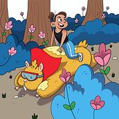 My project for course: Creating Characters for Children's Stories with Procreate. Traditional illustration, Character Design, Digital Illustration, Children's Illustration, and Digital Drawing project by Sigita Baranauske - 12.11.2022