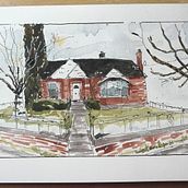Misty’s House!. Sketching, Drawing, Architectural Illustration, Sketchbook, and Watercolor Painting project by ibbyskibby - 12.11.2022