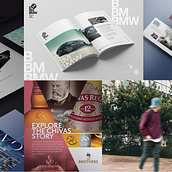 Visual identity design for various brands. Br, ing, Identit, Art Direction, and Graphic Design project by mkmstudios - 12.11.2022