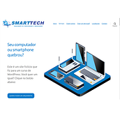SmartTech - site fictício: Meu projeto final para o curso Criação de um site profissional com WordPress. UX / UI, IT, Web Design, Web Development, No-Code Development, and Digital Product Design project by Priscilla Maia da Silva - 12.05.2022