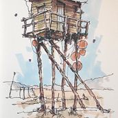 My project for course: Expressive Architectural Sketching with Colored Markers. Sketching, Drawing, Architectural Illustration, Sketchbook & Ink Illustration project by Bharath Raj C - 01.16.2023