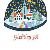 Greetings from Iceland . Ilustrasi tradisional proyek oleh Malgosia Majewska - 12.12.2022