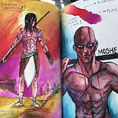 Mi proyecto del curso: Ilustración para cómics: anatomía de un superhéroe. Un progetto di Illustrazione tradizionale, Character design, Fumetto, Disegno anatomico e Pittura ad acquerello di Alejandro Hernández Montoya - 11.12.2022