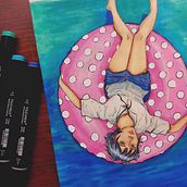 Mi proyecto del curso: Coloreado con marcadores para dibujo manga. Traditional illustration, Comic, Color Theor, and Manga project by gabimotta - 12.12.2022