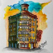 Mi proyecto del curso: Dibujo arquitectónico con acuarela y tinta. Sketching, Drawing, Watercolor Painting, Architectural Illustration, Sketchbook & Ink Illustration project by juanita mejia madrid - 12.12.2022