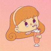 Vintage Little Girl. Un proyecto de Ilustración tradicional, Diseño de personajes e Ilustración digital de Catalina Cella - 04.12.2022