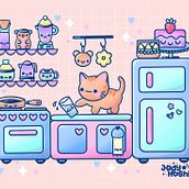 Mon projet du cours : Univers kawaii : créez des illustrations pleines de joie. Character Design, Digital Illustration, and Manga project by jody_hoshi - 12.12.2022