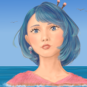 My project for course: Digital Fantasy Portraits with Photoshop. Un progetto di Illustrazione tradizionale, Disegno, Illustrazione digitale, Disegno di ritratti, Disegno digitale e Pittura digitale di tokodayo - 07.12.2022