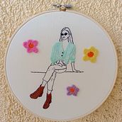 Mi proyecto del curso: Bordado de imágenes de moda con needle felting . % Katherine Salazar tarafından hazırlanan Nakış, İğne Keçeleme, Ve Tekstil Tasarımı projesi - 12.13.2022