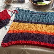 Mi proyecto del curso: Introducción al tejido de punto de prendas oversize. Un progetto di Design di accessori, Fashion design, Fiber Art e Maglia di Fiammetta Morace - 13.12.2022