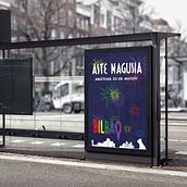 Fiestas Bilbao. Un projet de Design graphique , et Design  de Sandra Valle del Castillo - 13.12.2022