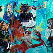 JAZZOO. Un proyecto de Pintura al óleo de Neto Robatto - 10.10.2022