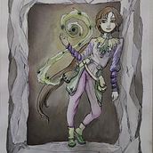 Mi proyecto del curso: Personajes fantásticos con tinta y acuarela . Un progetto di Illustrazione tradizionale, Character design, Disegno a matita, Disegno, Pittura ad acquerello e Illustrazione con inchiostro di Estefania Alarcon - 14.12.2022