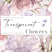 Watercolor transparent Flowers . Watercolor Painting, Floral, Plant Design, Traditional illustration, Pattern Design, Fine Arts, Painting, Poster Design, Concept Art, Realistic Drawing, and Botanical Illustration project by Olga Koelsch - 12.14.2022