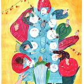 Christmas 2022 Ein Projekt aus dem Bereich Traditionelle Illustration, Design von Figuren, Bildende Künste, Malerei, Kreativität, Zeichnung und Kinderillustration von Nadja Bieri - 14.12.2022