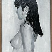 Black and White Oils. Projekt z dziedziny  Malarstwo i Malarstwo olejowe użytkownika killhamster - 14.12.2022