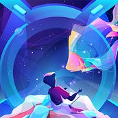 Spaceship Vector Illustration. Ilustração tradicional, UX / UI, Direção de arte, Design gráfico, Design de jogos, Ilustração vetorial, Animação 2D, Stor, telling, Stor, board, Concept Art, e Videogames projeto de Mohammad Yeasir - 13.12.2022