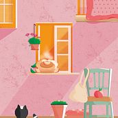 Mon projet du cours : Illustration vectorielle dynamique : couleur et composition. Traditional illustration, Vector Illustration, Digital Illustration, and Editorial Illustration project by Elena Angelini - 12.15.2022