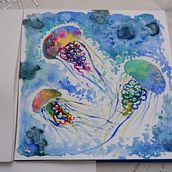 Mój projekt z kursu: Nowoczesne techniki akwareli. Traditional illustration, Fine Arts, Painting, and Watercolor Painting project by Joanna Filus - 12.16.2022