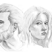 Mi proyecto del curso: Sketchbook de retrato: explora el rostro humano. Sketching, Drawing, Portrait Drawing, Artistic Drawing, and Sketchbook project by Emili Viver - 12.16.2022