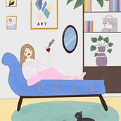 My project for course: Colorful Digital Illustration in Procreate. Traditional illustration, Drawing, Digital Illustration, and Digital Drawing project by Kasia - 12.17.2022