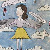 The Secret of Flight. Traditional illustration, Painting, Creativit, Pencil Drawing, and Drawing project by Virginia - 12.14.2022