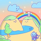 Mi proyecto del curso: Diseño de mundos kawaii: crea ilustraciones alegres Ein Projekt aus dem Bereich Design von Figuren, Digitale Illustration und Manga von Marta Lanzas Martin - 17.12.2022