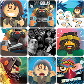 ARTVSARTIST. Traditional illustration, Character Design, Graphic Design, Digital Painting, and Digital Illustration project by Kleber Moraes - 12.18.2022