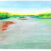 Finlayson Island. Traditional illustration, Fine Arts, Pencil Drawing, Drawing, and Artistic Drawing project by alejandra_cano - 12.18.2022