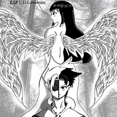 Portada de mi propio manga. Traditional illustration, and Digital Illustration project by Tiago Sebastian Sanchez Franco - 12.08.2021