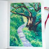 My project for course: Landscape Painting with Gouache for Beginners. Un projet de Beaux Arts, Peinture, Illustration naturaliste , et Peinture gouache de morsioul - 18.12.2022