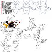 Diseño de personajes para Videojuego en desarrollo. Design, Concept Art, Character Design, Game Design, and Digital Design project by Tiago Sebastian Sanchez Franco - 12.04.2022