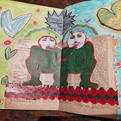 Il mio progetto del corso: Quaderno creativo: esplora il tuo processo di illustrazione. Traditional illustration, Sketching, Creativit, Drawing, Watercolor Painting, Children's Illustration, Sketchbook, and Gouache Painting project by rosso_brunella - 12.18.2022