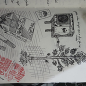 o começo de meu sketchbook. Un proyecto de Ilustración tradicional de ignis medina - 16.12.2022