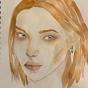 Mi proyecto del curso: Retrato en acuarela a partir de una fotografía. Traditional illustration, Watercolor Painting, and Portrait Drawing project by monicareinamarti - 12.19.2022