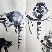 Mój projekt z kursu: Techniki ilustracji przełamujące blokady twórcze. Design, Traditional illustration, Fine Arts, Painting, Creativit, Creating with Kids, and Sketchbook project by Dominika Paulińska - Tylec - 12.20.2022