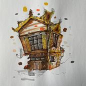 Architectural Sketching #6. Traditional illustration project by lukemandala - 12.20.2022