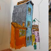 First Drawings of Buildings in Porto. Sketching, Drawing, Architectural Illustration, Sketchbook & Ink Illustration project by Nick Thomas - 12.20.2022