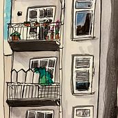 Mein Abschlussprojekt für den Kurs: Expressive Architekturskizzen mit Markern. Sketching, Drawing, Architectural Illustration, Sketchbook & Ink Illustration project by basti_klasse - 12.20.2022