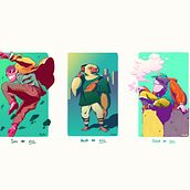 My project for course: Dynamic Character Illustration - Wise Monkeys . Traditional illustration, Character Design, Comic, Creativit, Drawing, Digital Drawing, and Manga project by Thiago Taubman - 08.15.2022