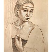 My project for course: Classical Portrait Drawing: The Renaissance Man’s Method. Fine Arts, Sketching, Drawing, Portrait Drawing, Realistic Drawing, and Artistic Drawing project by Dana Doubravka Mikulcová - 12.20.2022