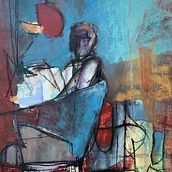 My project for course: Expressive Figure Drawing: Explore Lines, Shapes and Colors. Un proyecto de Bellas Artes, Dibujo a lápiz, Dibujo, Dibujo de Retrato, Dibujo realista, Dibujo anatómico y Pintura gouache de Marc Kundmann - 20.12.2022