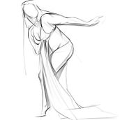Figure/Gesture Studies. Een project van Traditionele illustratie van rosa_vabitsch - 21.12.2022