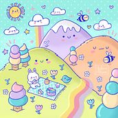 Meu projeto do curso: Design de mundos kawaii: crie ilustrações alegres . % juliana_paiva888 tarafından hazırlanan Karakter Tasarımı, Dijital İllüstras, on, Ve Manga projesi - 12.21.2022