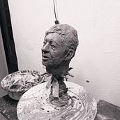Mi proyecto del curso: Retrato en barro: modela un rostro a escala real. Fine Arts, and Sculpture project by Jesús Díaz Pacheco - 12.22.2022