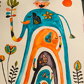 My project for course: Painting with Gouache: Create Poetic Illustrations. Un progetto di Illustrazione tradizionale, Belle arti, Pittura e Pittura gouache di Sydney Anjum - 22.12.2022