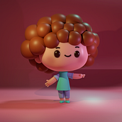 Meu projeto do curso: Criação de personagens Kawaii em 3D com Blender. Traditional illustration, Character Design, Digital Illustration, 3D Modeling, and Manga project by André Santana - 12.22.2022
