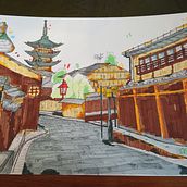 Il mio progetto del corso: Disegno architettonico espressivo con pennarelli colorati. Een project van  Schetsen,  Tekening,  Architecturale illustratie, Sketchbook y  Illustratie met inkt van Maurizio Pandolfi - 19.12.2022