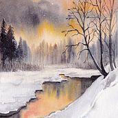 winter sunset. Un proyecto de Bellas Artes de Doro K - 23.12.2022
